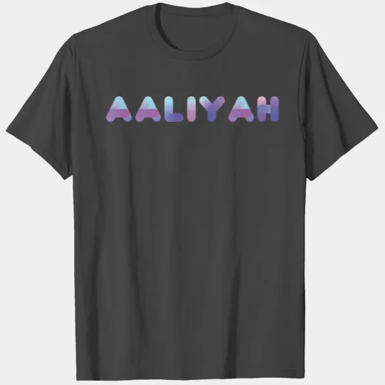 Female Names | Blue Neon : Aaliyah T Shirts