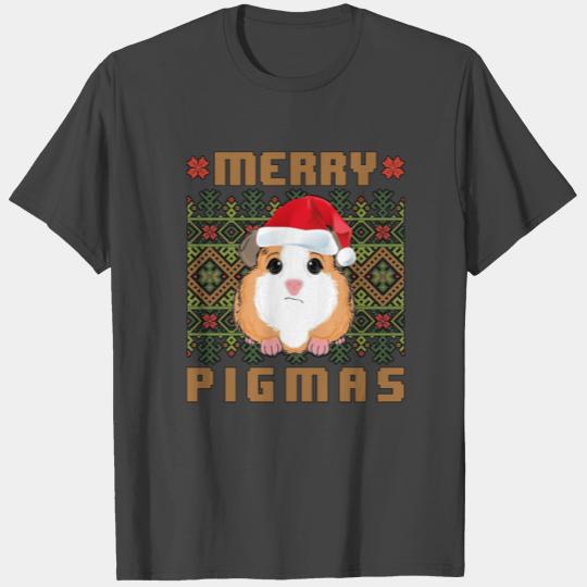 Merry Pigmas - Guinea Pig Ugly Christmas Sweater T Shirts