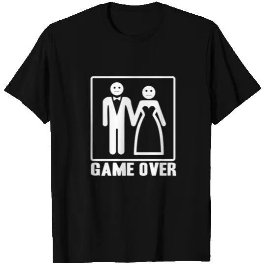 GAME OVER AFTER WEDDING! GIFT IDEA T Shirts