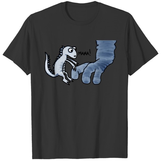 Graffiti dinosaur baby mum blue as a gift idea T Shirts