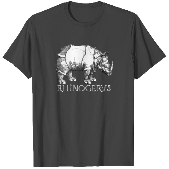 Old Print Rhinoceros Albrecht Durer Animal T Shirts