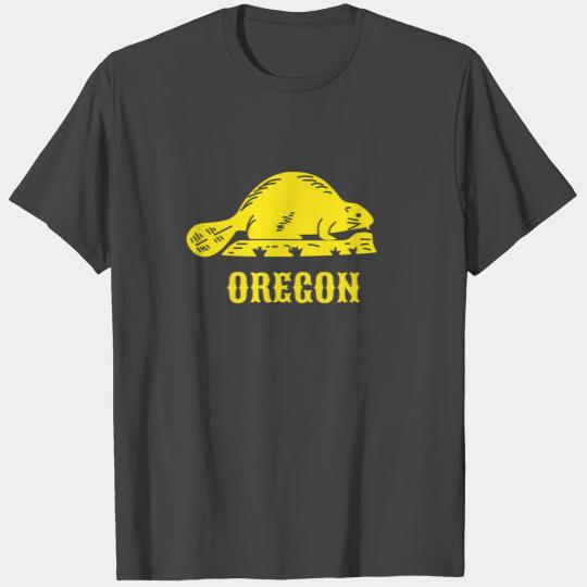 Cute Oregon Beaver Gift for State of Oregon T Shirts