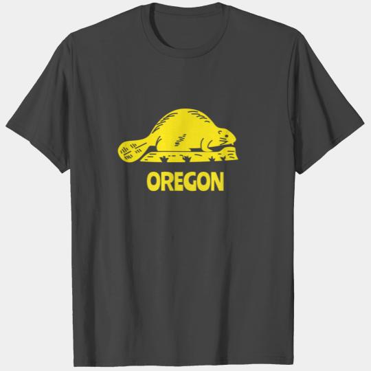 Cute Oregon Beaver Gift for State of Oregon T Shirts