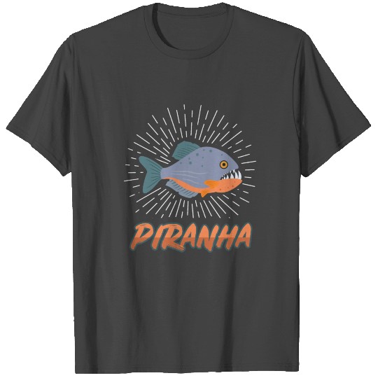 piranha piranja amazon aggressive blood fish gift T Shirts