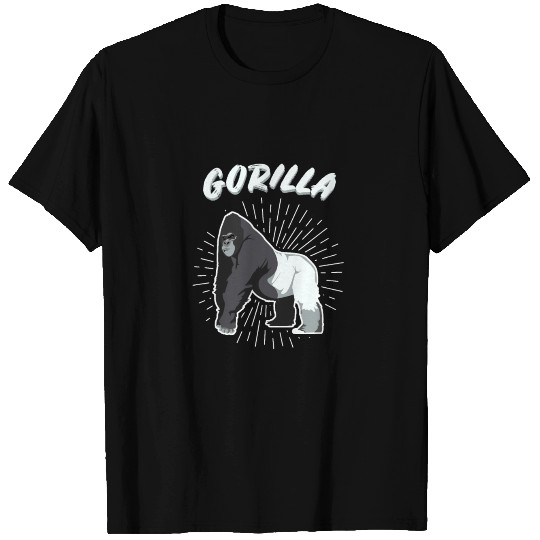 Gorilla ape primate human king kong silverback T Shirts