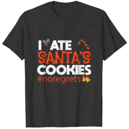 Christmas list Naughty kids cookies gift T-shirt