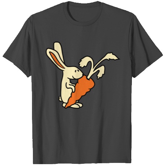 carrot rabbit huge big food hunger yummy bunny rab T Shirts