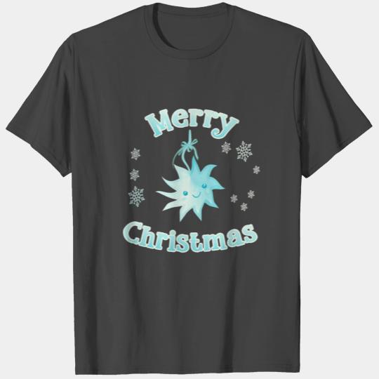 Poinsettia star Merry Christmas T Shirts