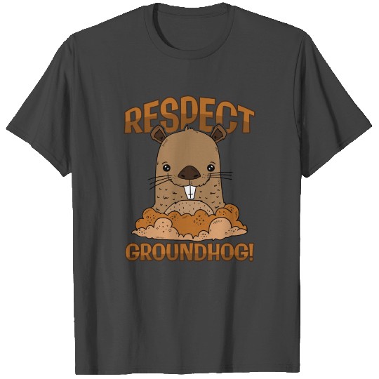 Funny Groundhog Day Respect The Groundhog T Shirts