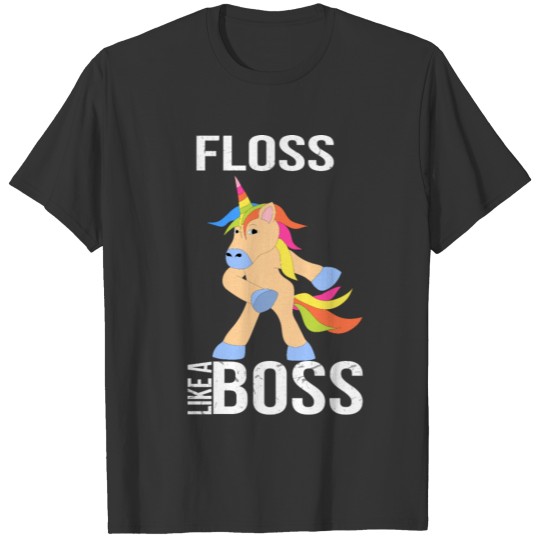 Unicorn Floss like a Boss Gamer Nerd Geek Progamer T Shirts