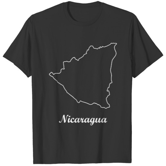 Nicaragua map T-shirt