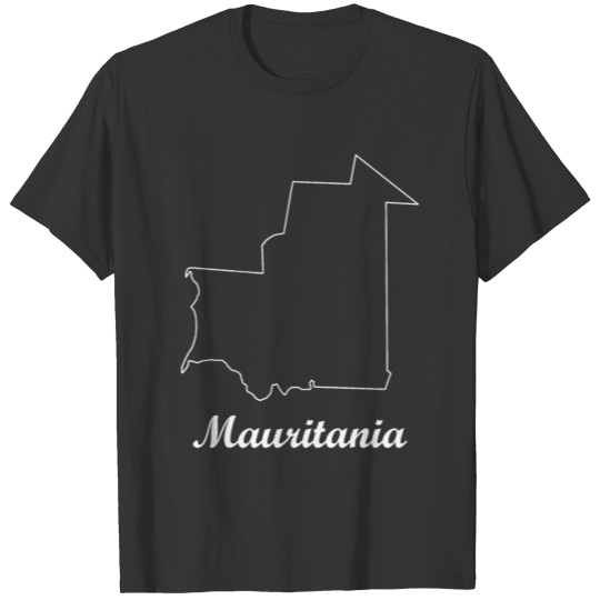 Mauritania map T-shirt