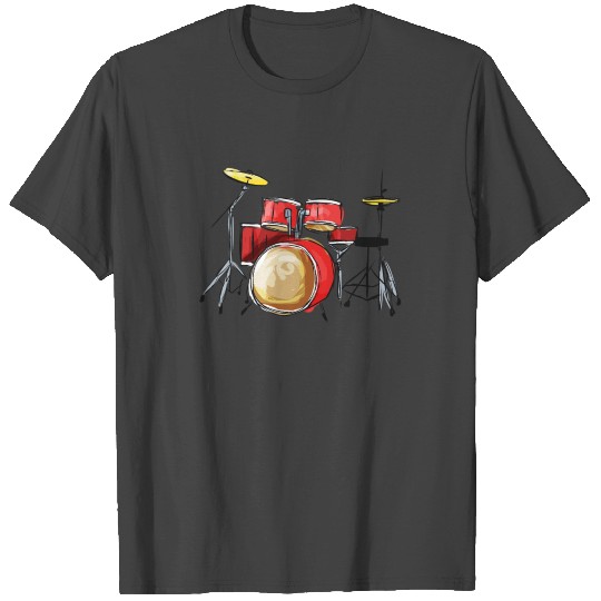Drums music musician gift drum rock band T Shirts