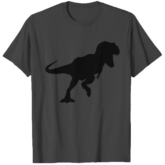 Tyrannosaurus rex; black T Shirts
