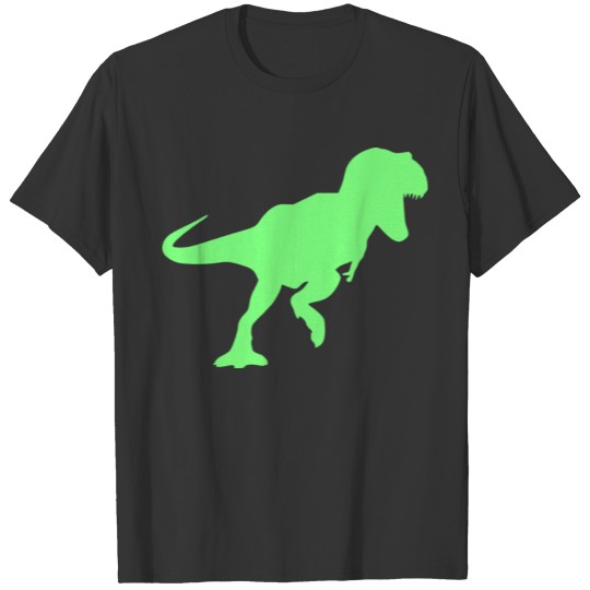 Tyrannosaurus rex; green T Shirts