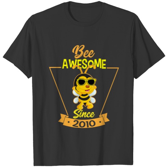 Birthday Bee Be Awesome 2010 for 9th Birthday Bday T Shirts