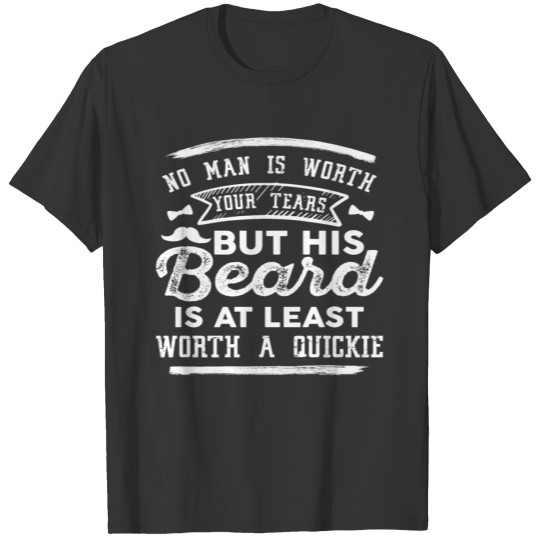 Beard Vandyke Goatee Mustache Tears Gift Idea T-shirt