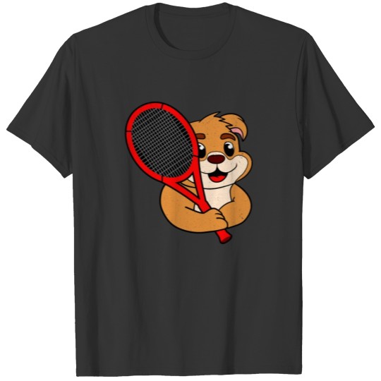 Tennis funny sweet baby dog pug gift T Shirts