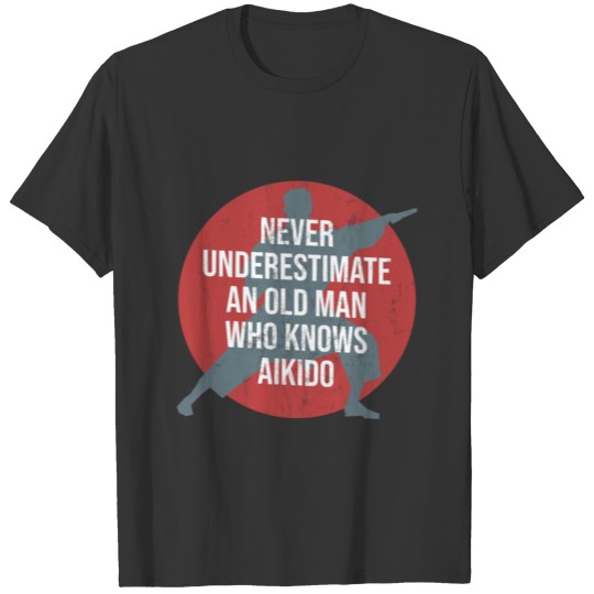 Martial Arts Mens Old Man Aikido T Shirts