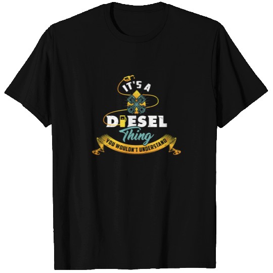 Funny Diesel Truck Trucker Driver T Shirts - Gift