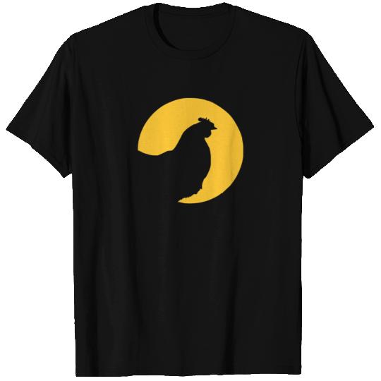 Cock In Moonlight funny T Shirts