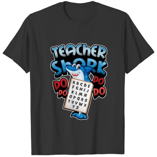 Teacher Shark Do Do Funny Teacher Gift T Shirts