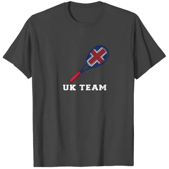 Squash Racket UK Team Union Jack gift T Shirts