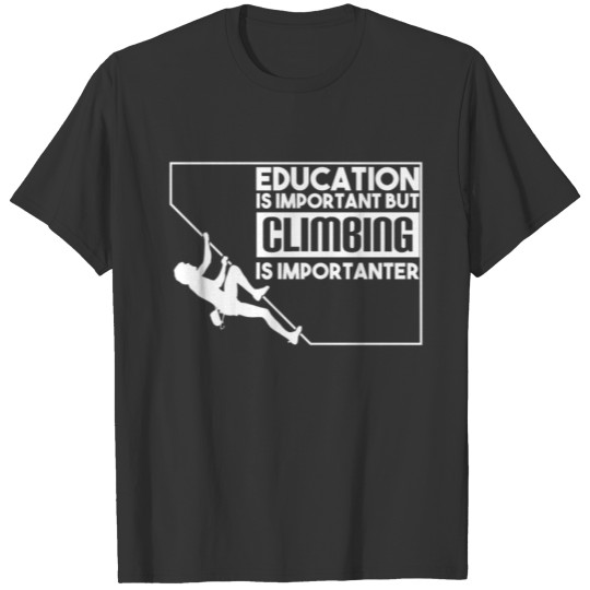 Rock Climbing Bouldering design I Importanter T-shirt