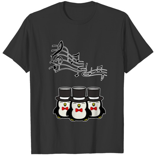 Singing Penguin Choir with three penguins T Shirts