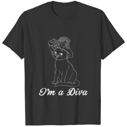 I'm a Diva - Diva Cat T-shirt