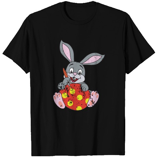 Retro Vintage Grunge Style Easter Bunny T Shirts