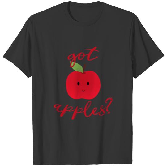 Got Apples? Deliciously Cute Smiley Happy Face T-shirt