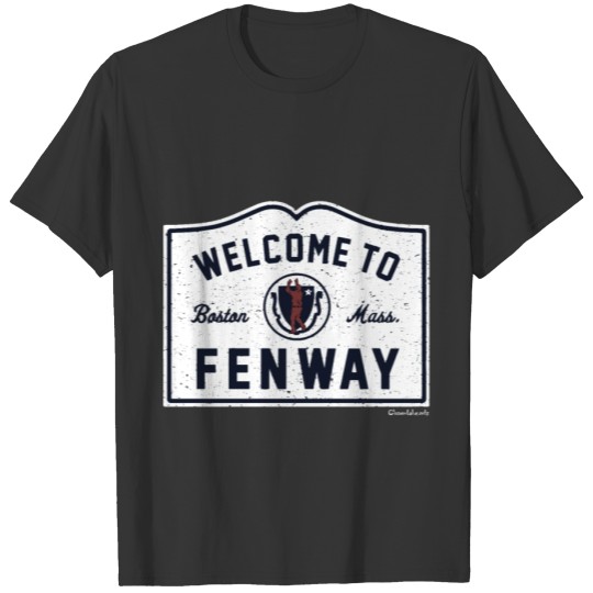 welcome to boston mass fenway boston police T-shirt