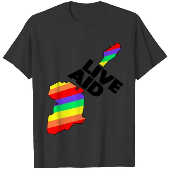 Live Aid Band Aid 1985 Symbol T Shirts