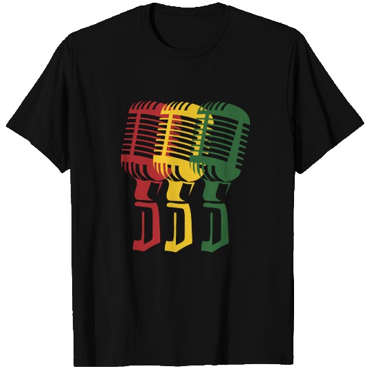 Reggae Music Microphone Beach Jam Retro Gift Idea T Shirts