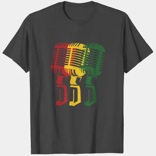 Reggae Music Microphone Beach Jam Retro Gift Idea T Shirts