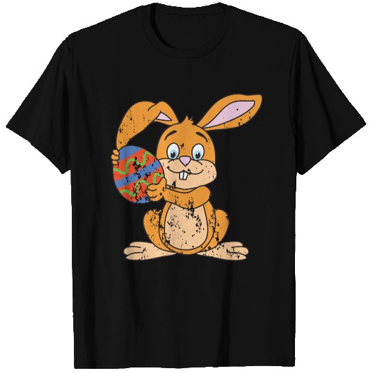 Retro Vintage Grunge Style Easter Bunny T Shirts