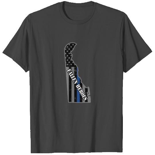Police Memorial Delaware State Police Fallen T Shirts