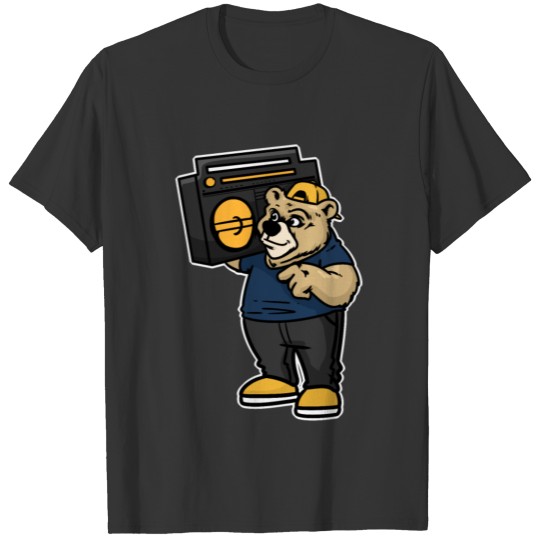BEAR HIPPY GHETTO BLASTER GIFT T-shirt