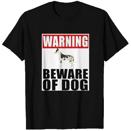 Warning Great Dane Beware Of Dog T Shirts