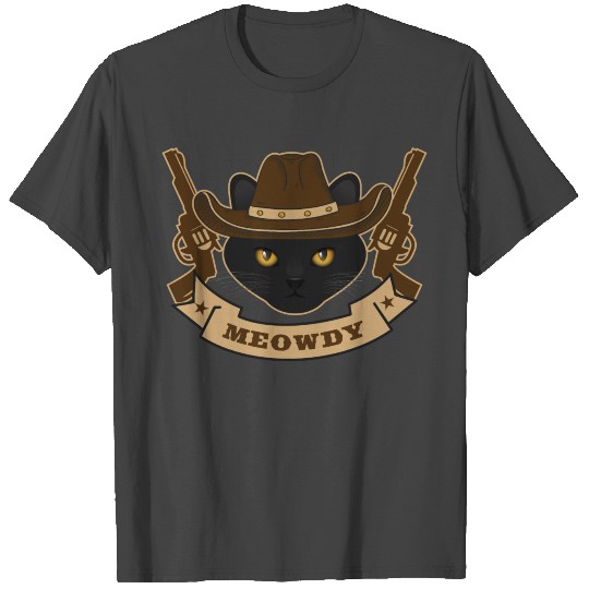 Cowboy Cat Texas Meowdy T Shirts