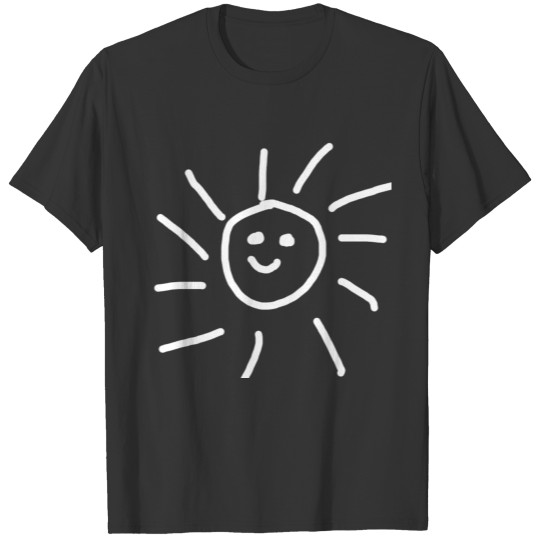 AKWARD SUN SMILEY DRAWN BY A KID! GIFT IDEA T Shirts