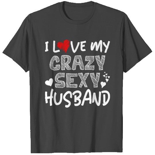 I love my Husband Valentines Day T Shirts for Couples