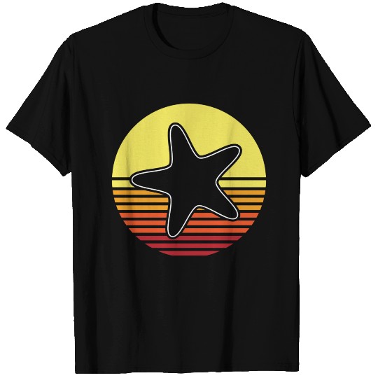 Starfish sea lake blue waves foam T Shirts
