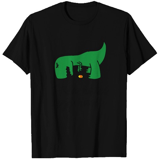 T-Rex hates egg hunt Happy Easter egg searching T Shirts