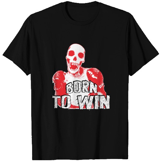 skull boxing - born to win T Shirts