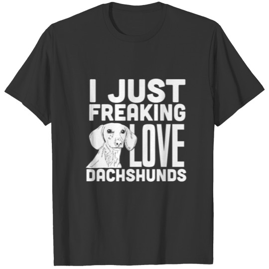 dachshund love animal gift T-shirt