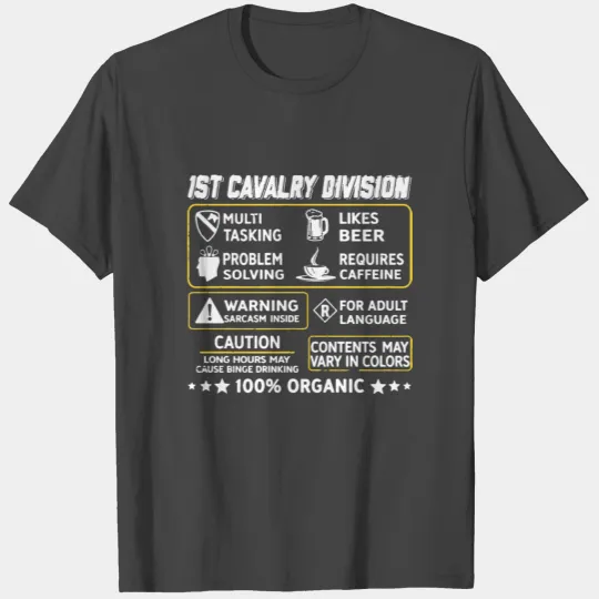1st cavalry division multi tasking problem solving T Shirts