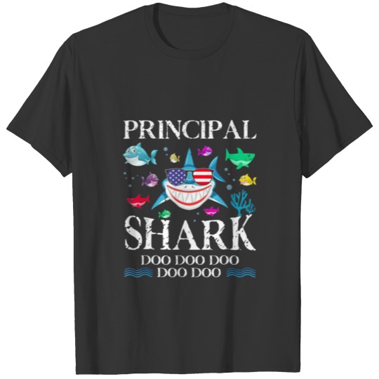 Principal Shark Doo Doo Doo T Shirt Gift T-shirt