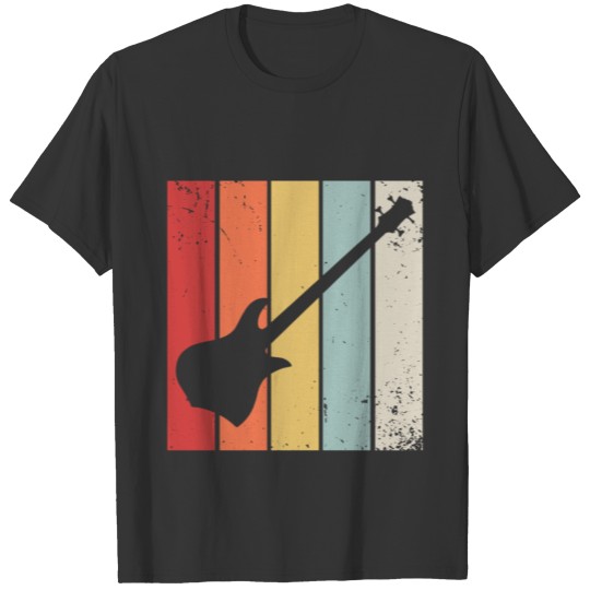 Vintage Bass Guitar Distressed Retro T-Shirt T-shirt